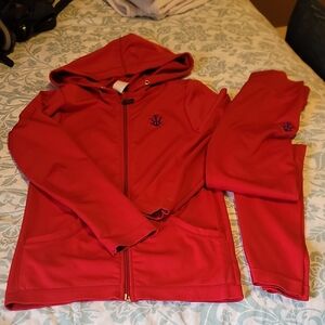 Vibrant Red Jogger Track Pants for Active Comfort